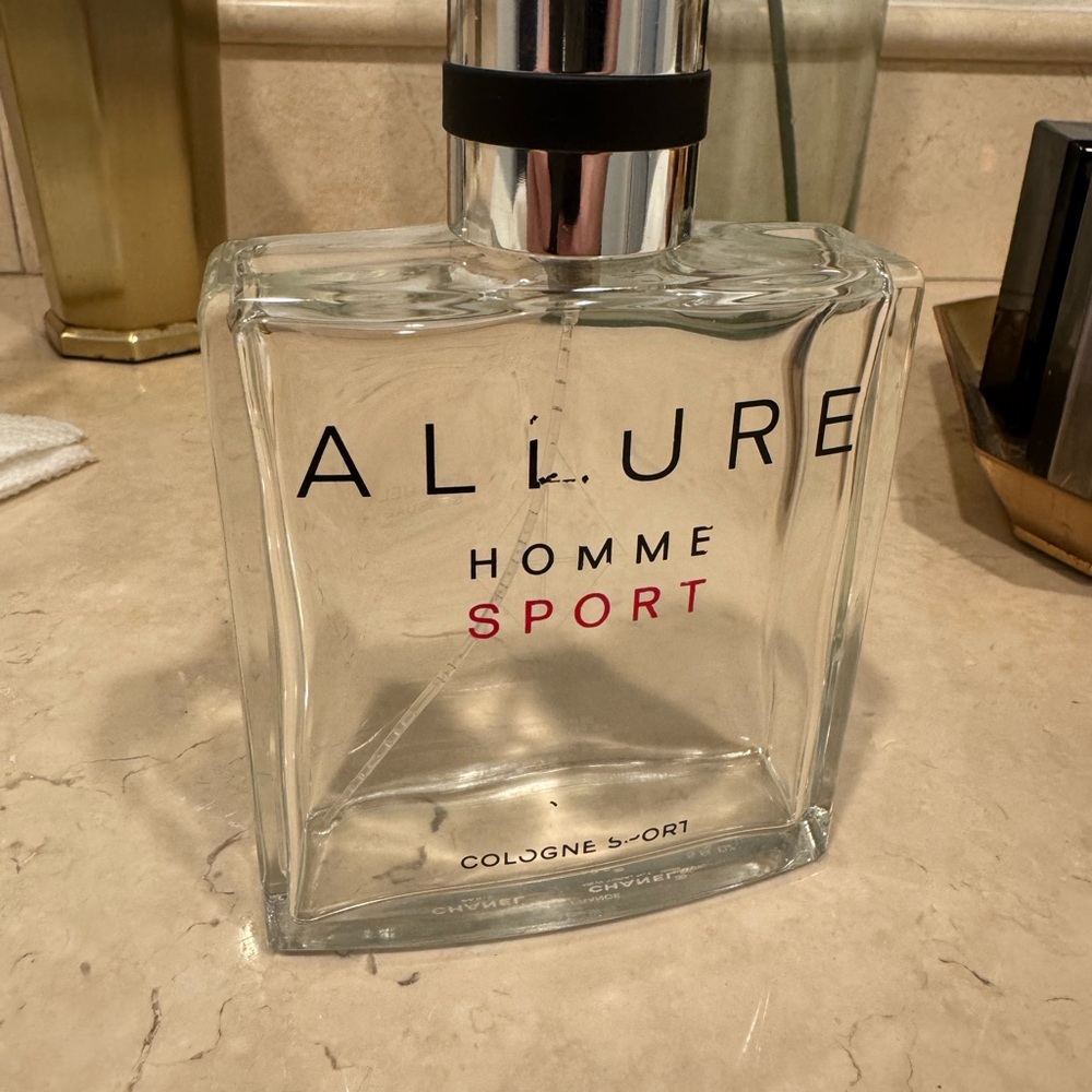 CHANEL Allure Homme Sport Fragrance with Black and Silver Accents